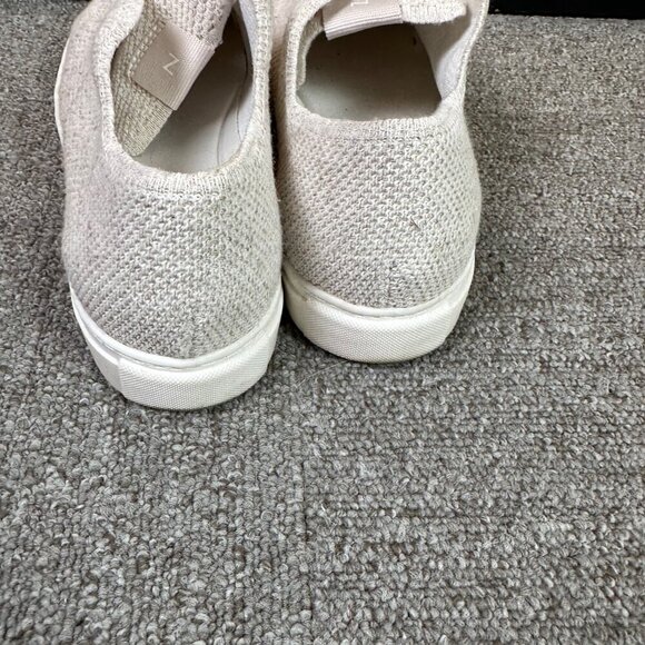 Nisolo Womens Go-to Eco-Knit Sneaker Breathable Lightweight Oatmeal Grey Sz 8.5 - Picture 3 of 6